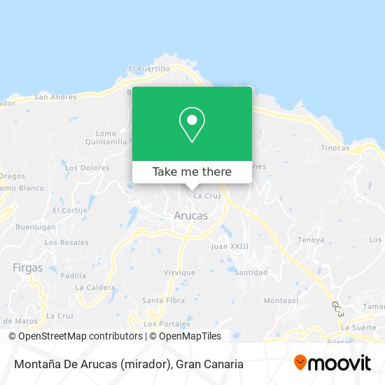 Montaña De Arucas (mirador) map