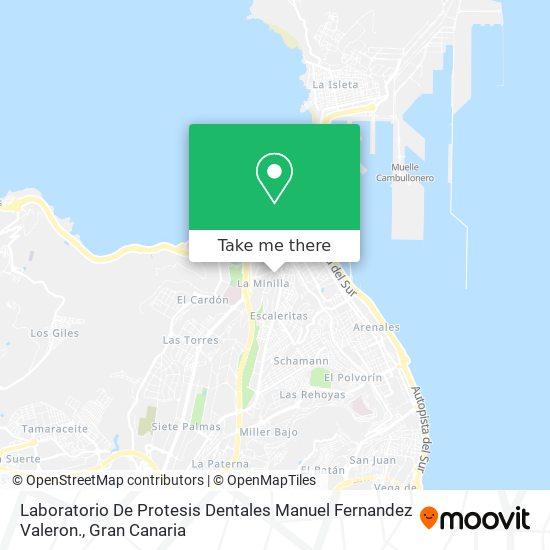 Laboratorio De Protesis Dentales Manuel Fernandez Valeron. map