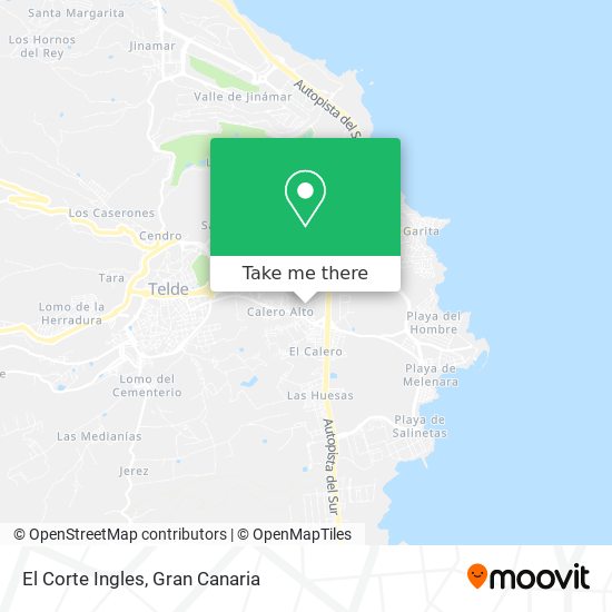 El Corte Ingles map