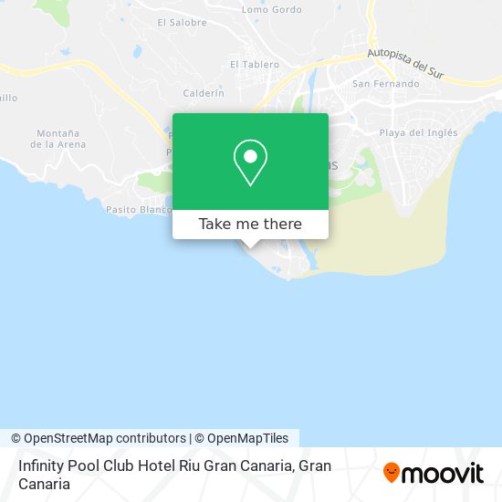 Infinity Pool Club Hotel Riu Gran Canaria map