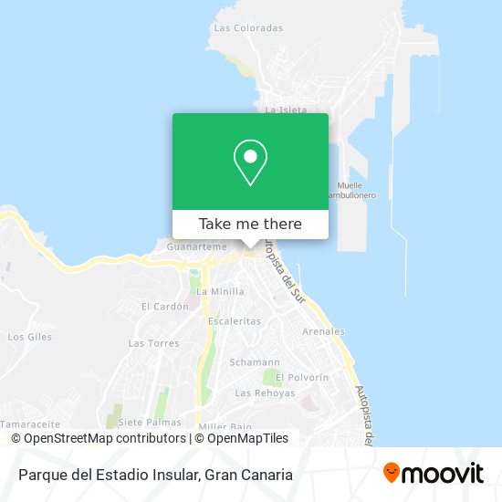Parque del Estadio Insular map