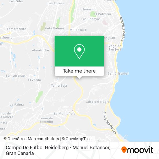 Campo De Futbol Heidelberg - Manuel Betancor map