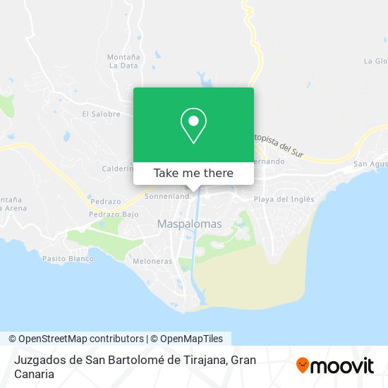 mapa Juzgados de San Bartolomé de Tirajana