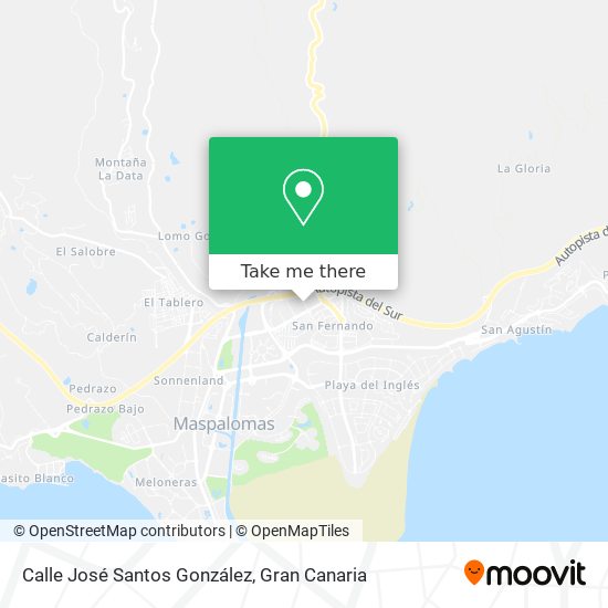 mapa Calle José Santos González