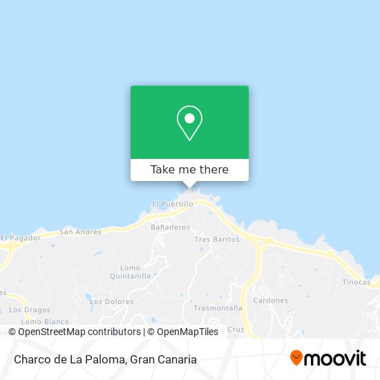 Charco de La Paloma map
