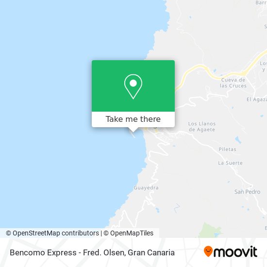 Bencomo Express - Fred. Olsen map