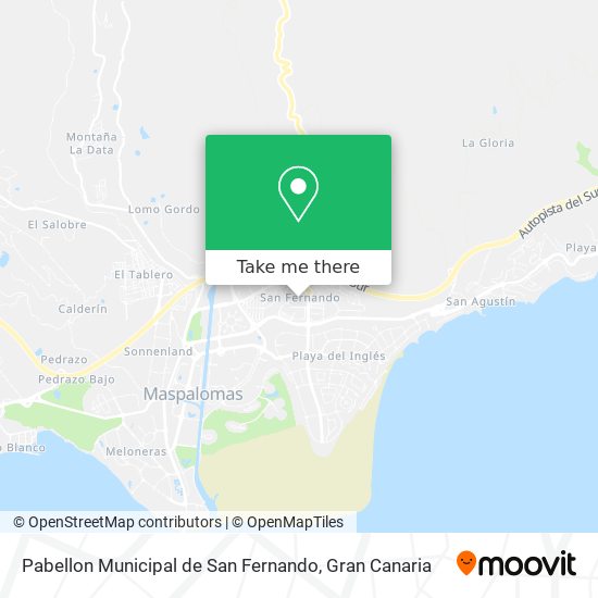 Pabellon Municipal de San Fernando map