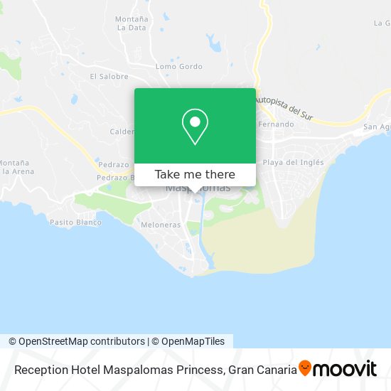 mapa Reception Hotel Maspalomas Princess