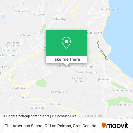 The American School Of Las Palmas map