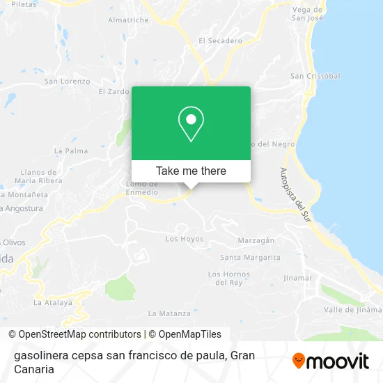 gasolinera cepsa san francisco de paula map