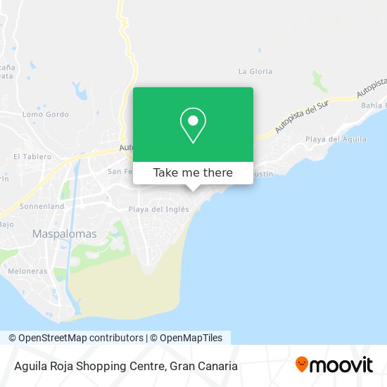 How to get to Aguila Roja Shopping Centre in San Bartolom�E Tirajana by Bus?