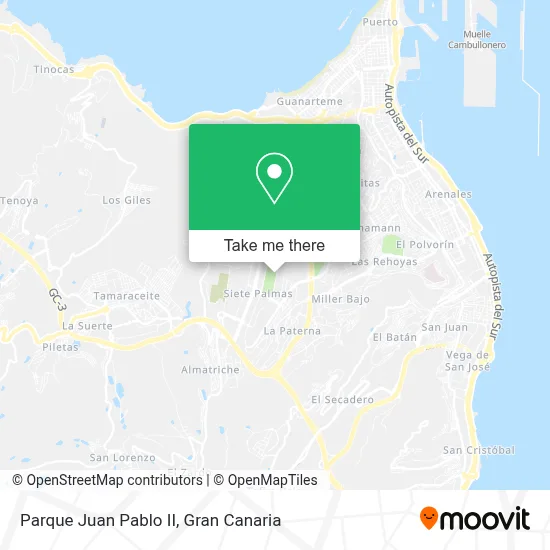 Parque Juan Pablo II map