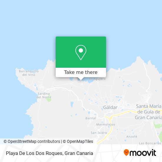Playa De Los Dos Roques map