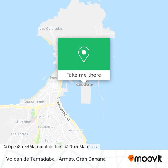 Volcan de Tamadaba - Armas map