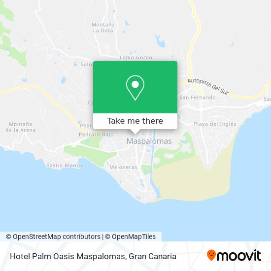 mapa Hotel Palm Oasis Maspalomas