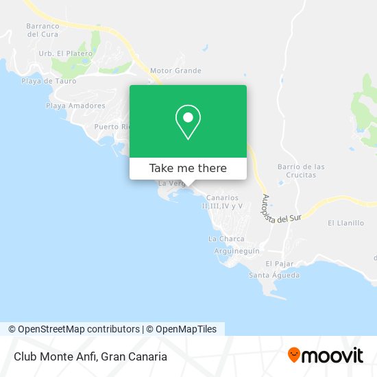 mapa Club Monte Anfi