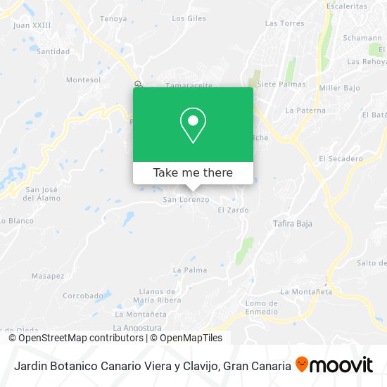 Jardin Botanico Canario Viera y Clavijo map