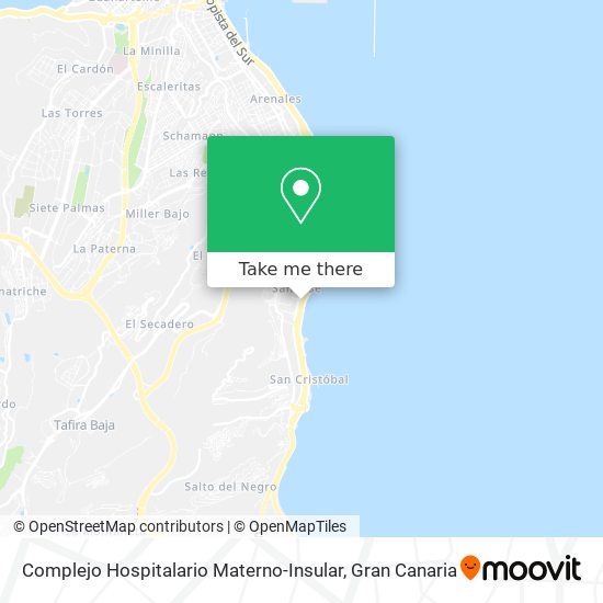 Complejo Hospitalario Materno-Insular map