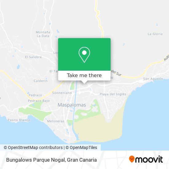 Bungalows Parque Nogal map