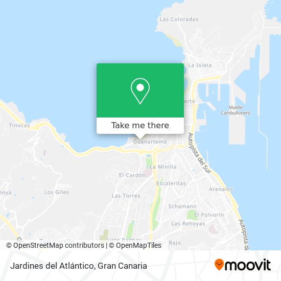 Jardines del Atlántico map