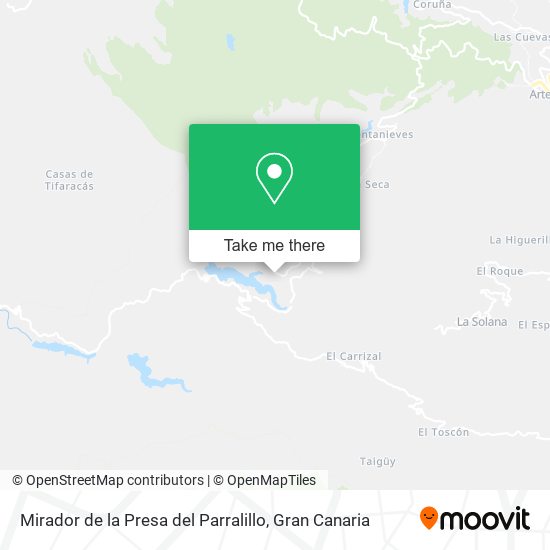 Mirador de la Presa del Parralillo map