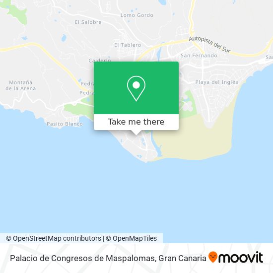 Palacio de Congresos de Maspalomas map