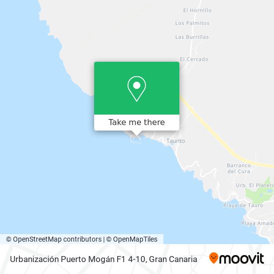 mapa Urbanización Puerto Mogán F1 4-10