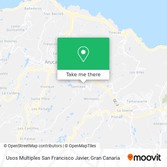 Usos Multiples San Francisco Javier map