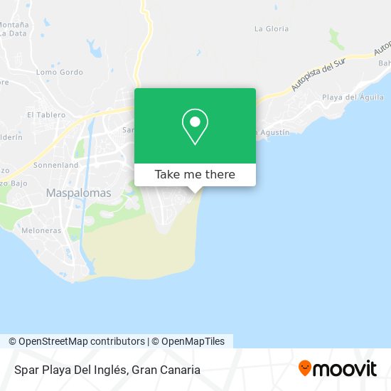 Spar Playa Del Inglés map