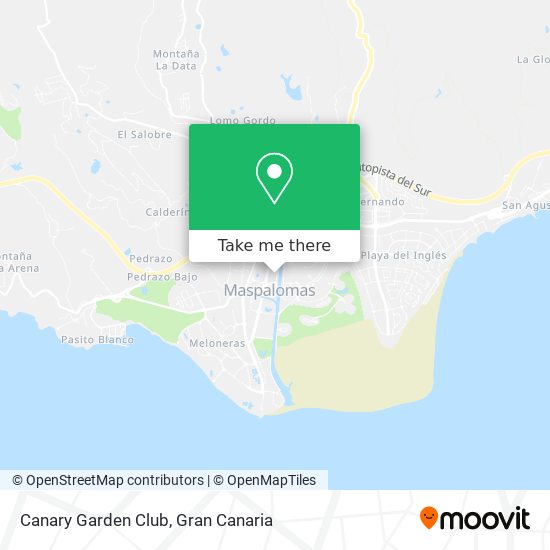 mapa Canary Garden Club