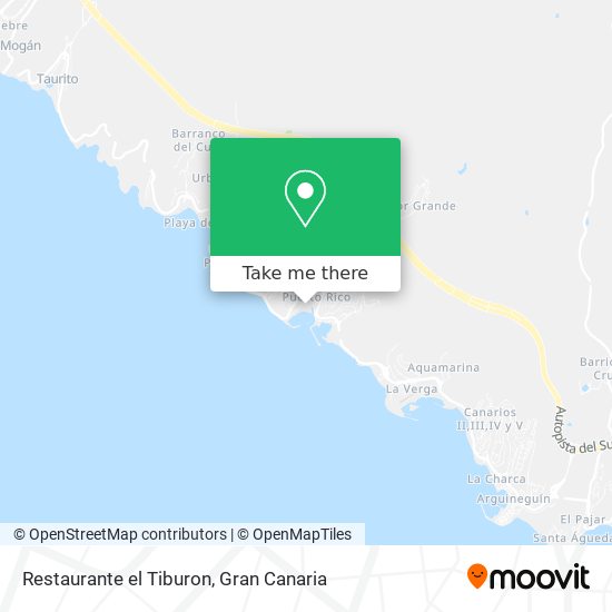 Restaurante el Tiburon map