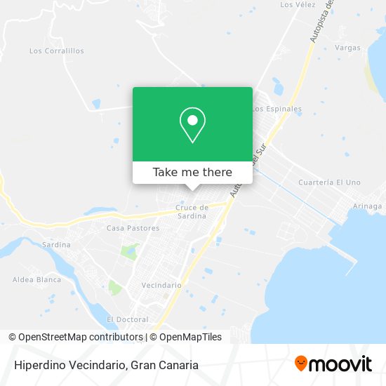 Hiperdino Vecindario map