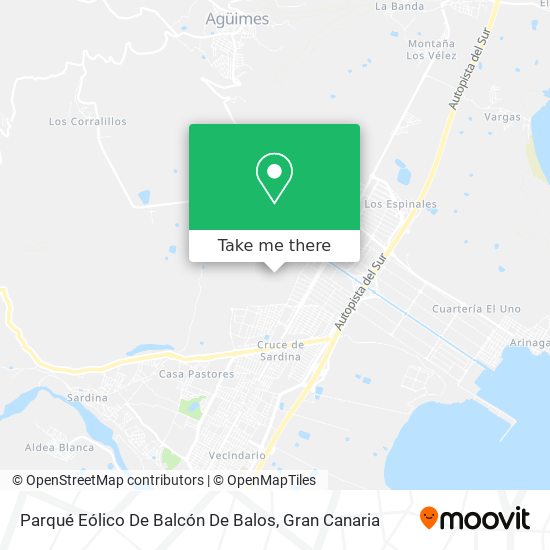Parqué Eólico De Balcón De Balos map