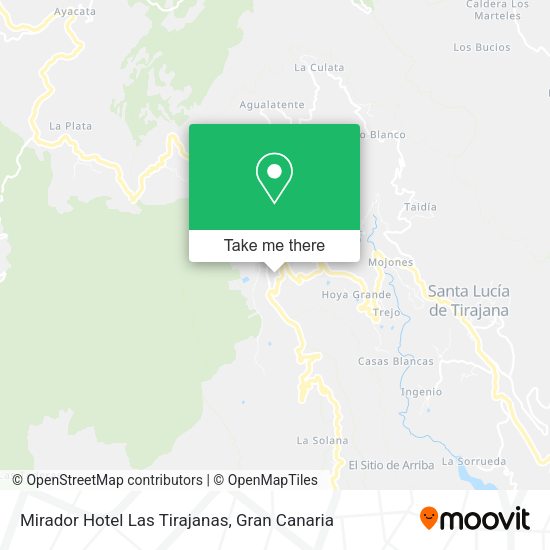 Mirador Hotel Las Tirajanas map