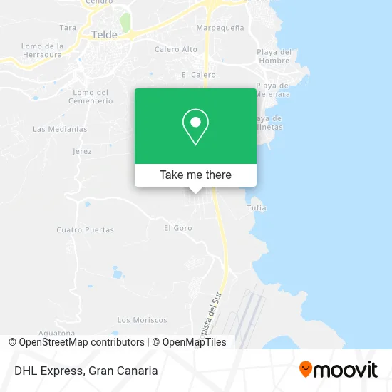 DHL Express map