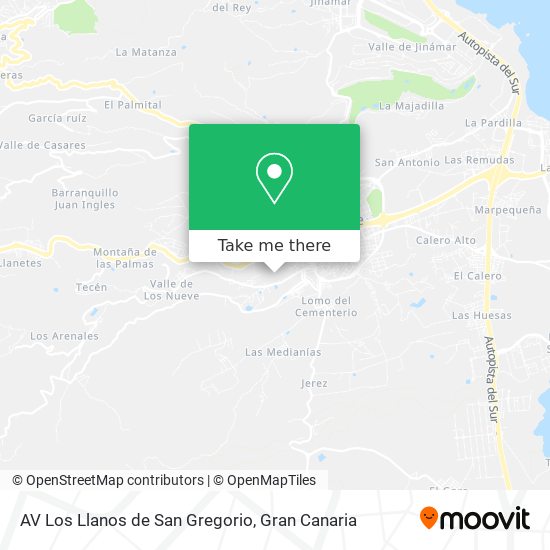AV Los Llanos de San Gregorio map