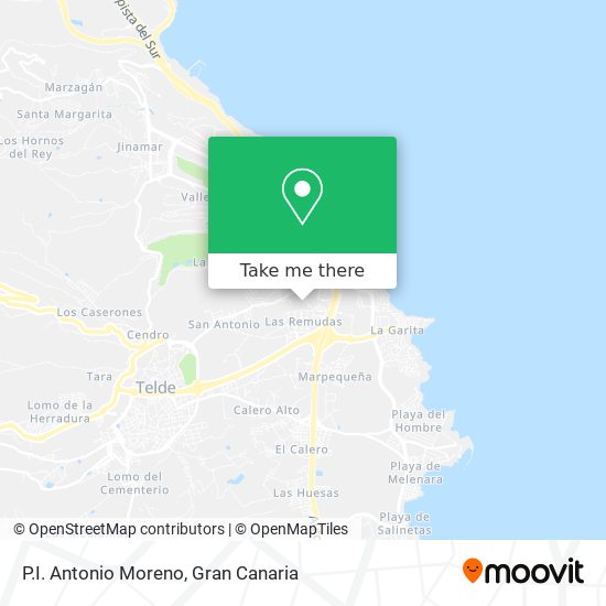 P.I. Antonio Moreno map