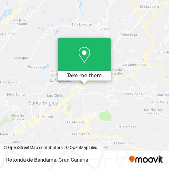 Rotonda de Bandama map