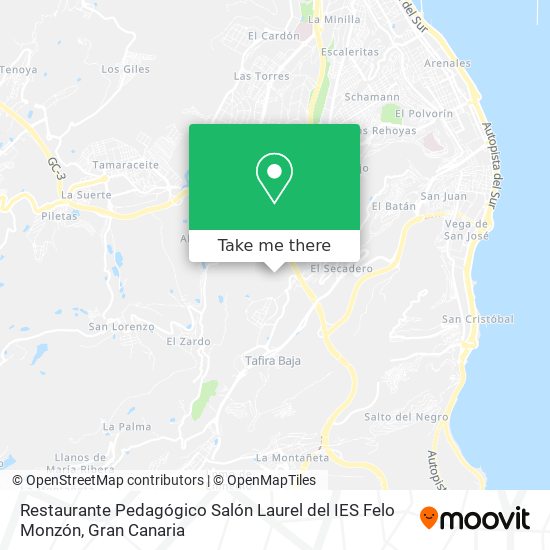 Restaurante Pedagógico Salón Laurel del IES Felo Monzón map