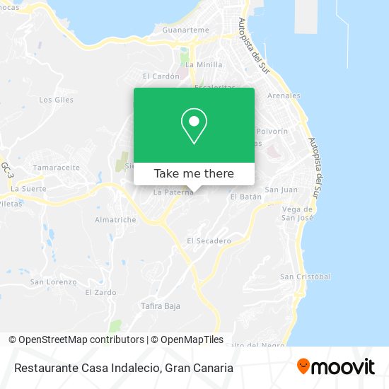 Restaurante Casa Indalecio map