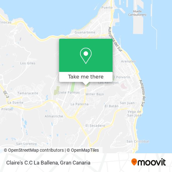 Claire's C.C La Ballena map