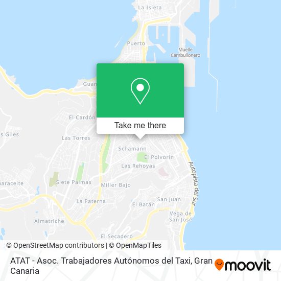 ATAT - Asoc. Trabajadores Autónomos del Taxi map