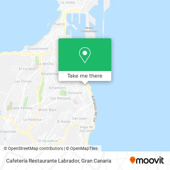 mapa Cafetería Restaurante Labrador
