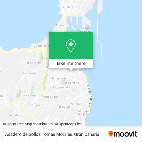 Asadero de pollos Tomás Morales map