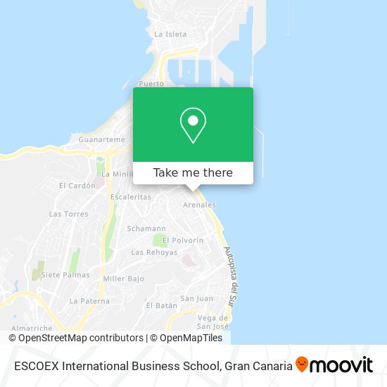 ESCOEX International Business School map