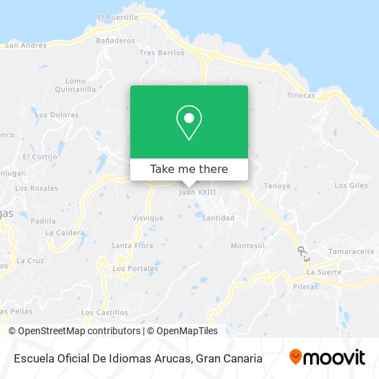 mapa Escuela Oficial De Idiomas Arucas
