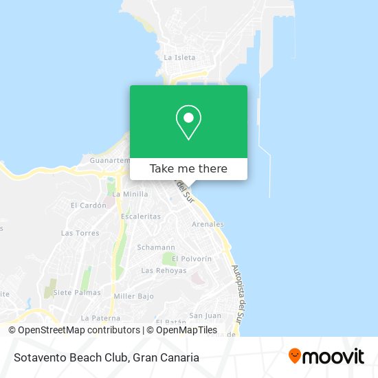 Sotavento Beach Club map