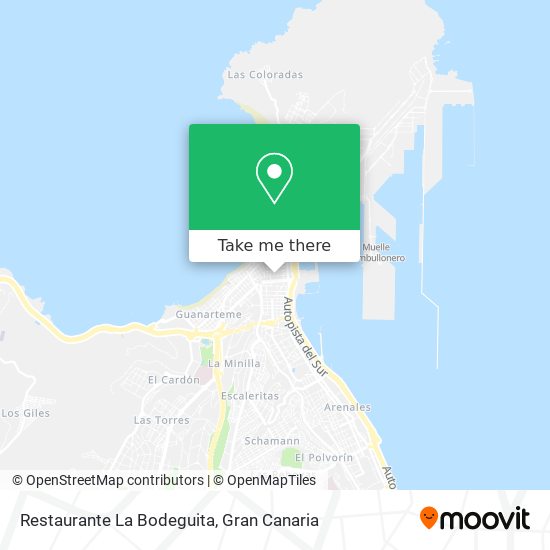 Restaurante La Bodeguita map