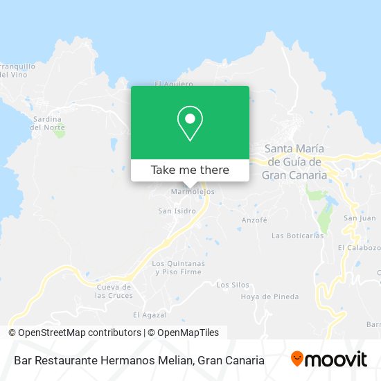Bar Restaurante Hermanos Melian map