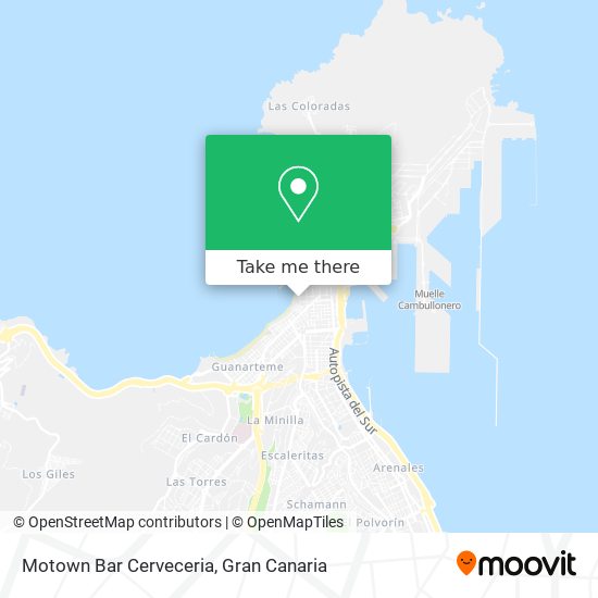 Motown Bar Cerveceria map